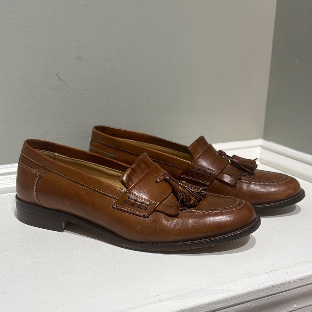 Johnston & Murphy Dress Leather Tassel Loafers-size 9.5